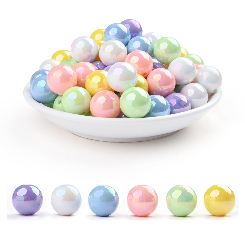 50Pcs 16mm Acrylic Round Beads - Jewelry Making 3 Year Old avis et prix