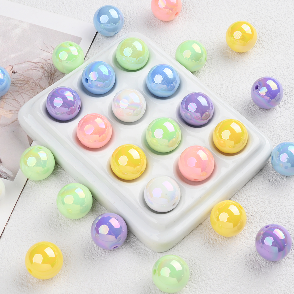 50Pcs 16mm Acrylic Round Beads - Jewelry Making 3 Year Old avis et prix