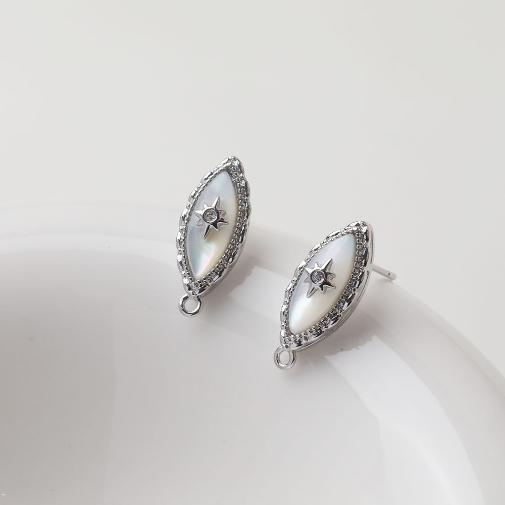 2PCS Dainty Natural Shells Ear - Jewelry Making Head Pins avis et prix