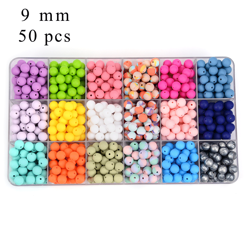 LOFCA 50pcs/lot  9mm Silicone  - Jewelry Making 3 Year Old avis et prix