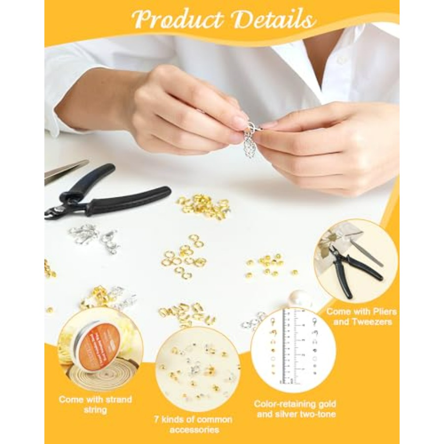 1950 Pcs Jewelry Making Cord E - Bead Organizer Tray avis et prix