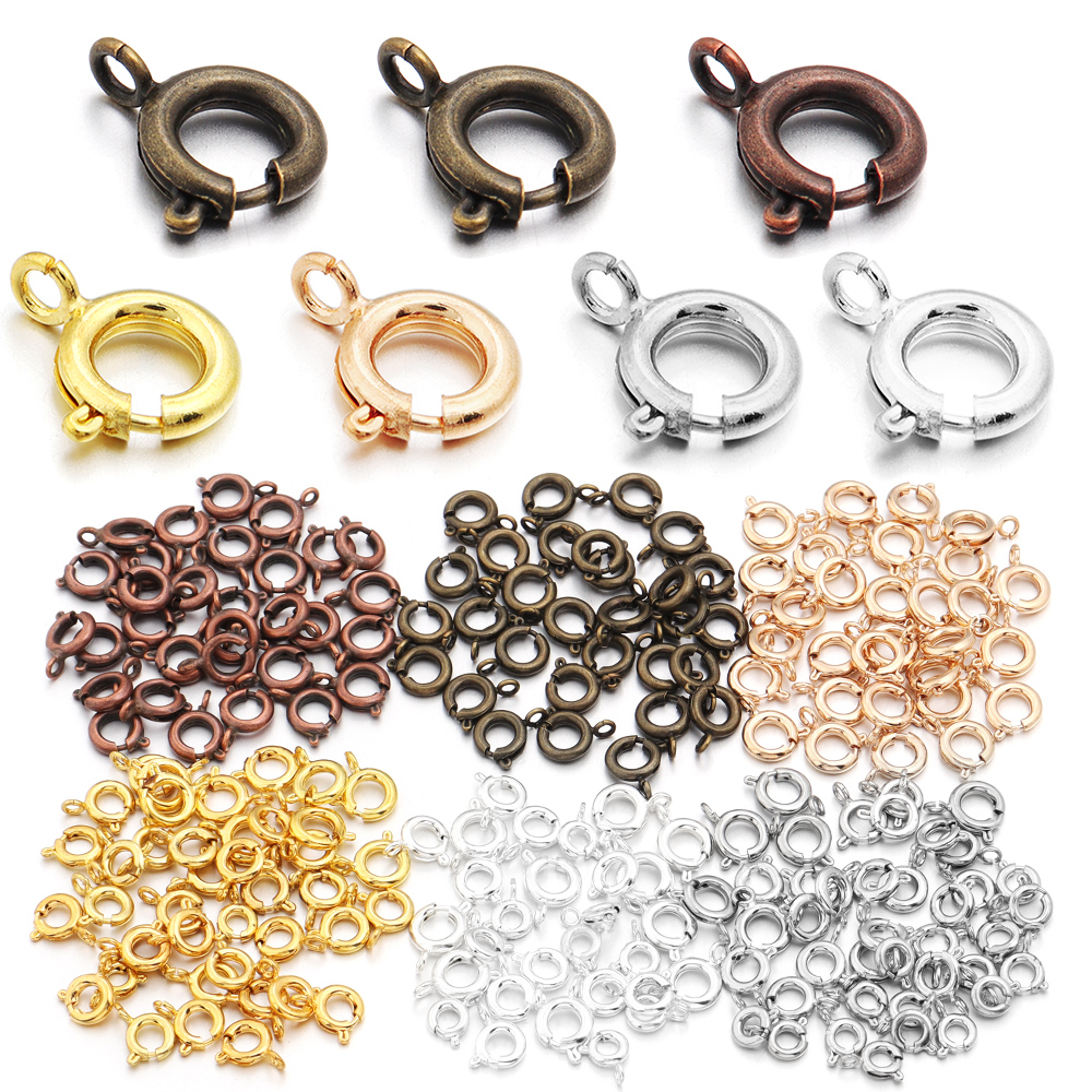 10Pcs Circle Spring Buttonr Co - Jewelry Making A Ring avis et prix