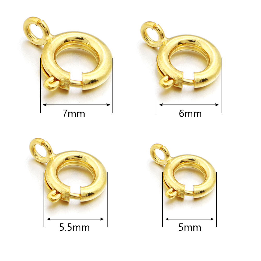 10Pcs Circle Spring Buttonr Co - Jewelry Making A Ring avis et prix