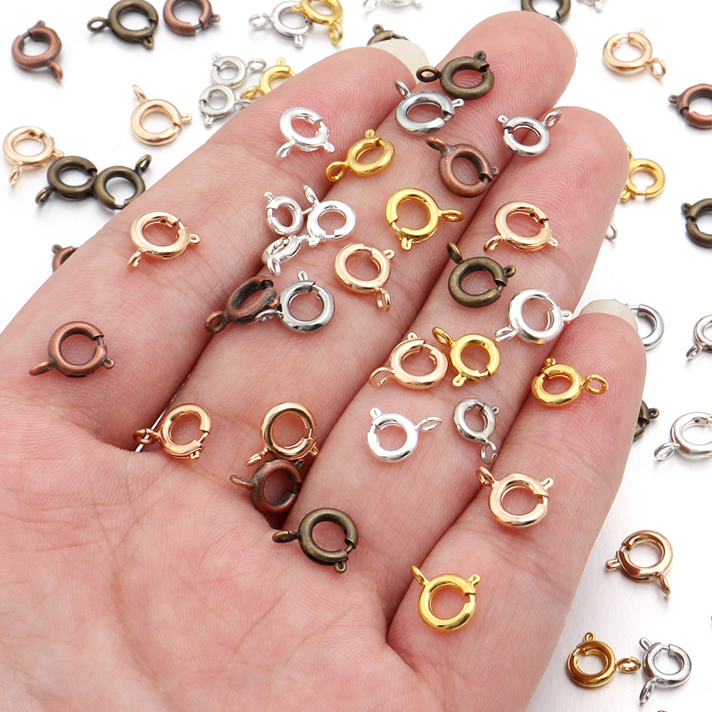 10Pcs Circle Spring Buttonr Co - Jewelry Making A Ring avis et prix