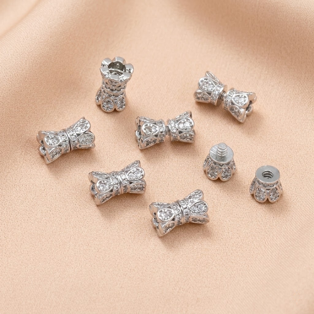 2pcs 18K Gold Plated Cubic Zir - Jewelry Making Diy avis et prix