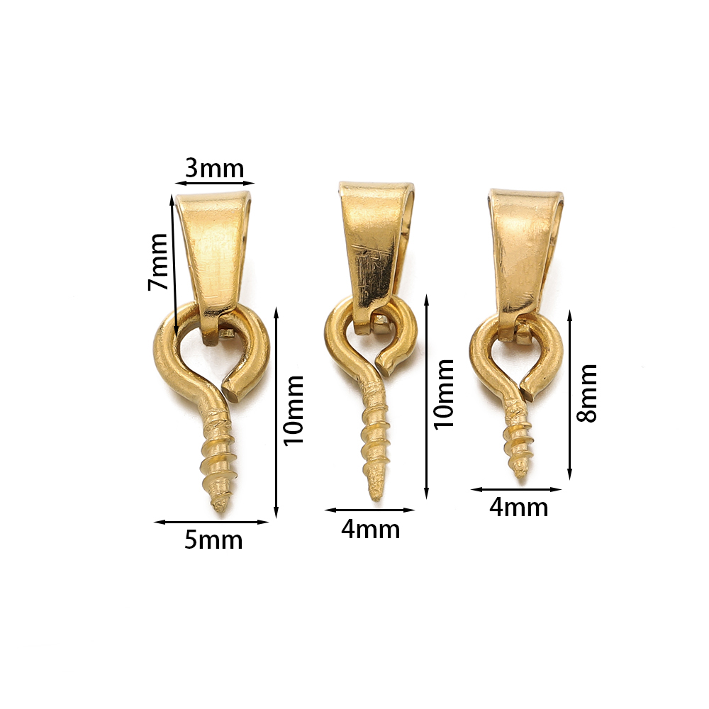 20pcs Stainless Steel Screw Ey - Jewelry Making Rivets avis et prix