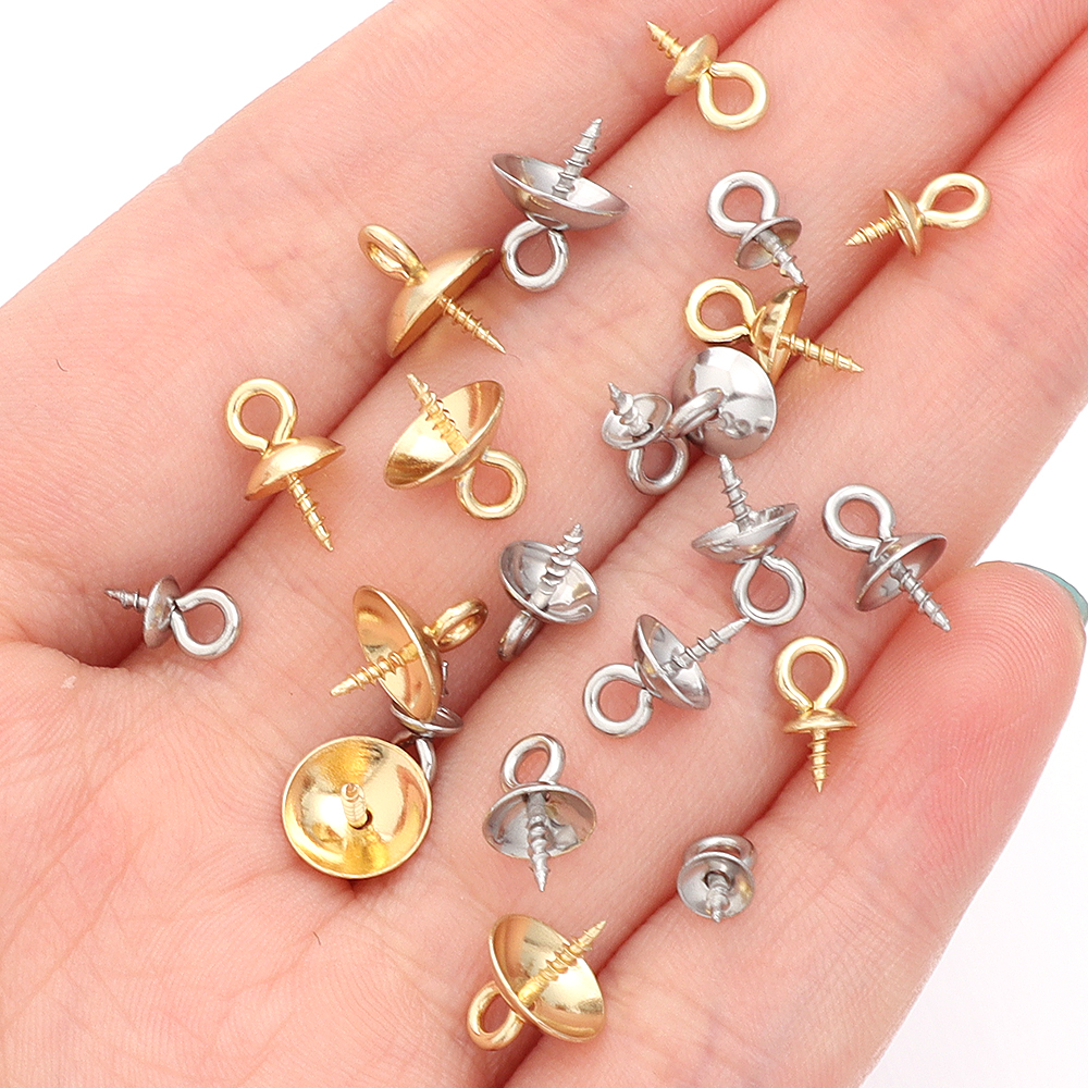 20pcs Stainless Steel Screw Ey - Jewelry Making Rivets avis et prix