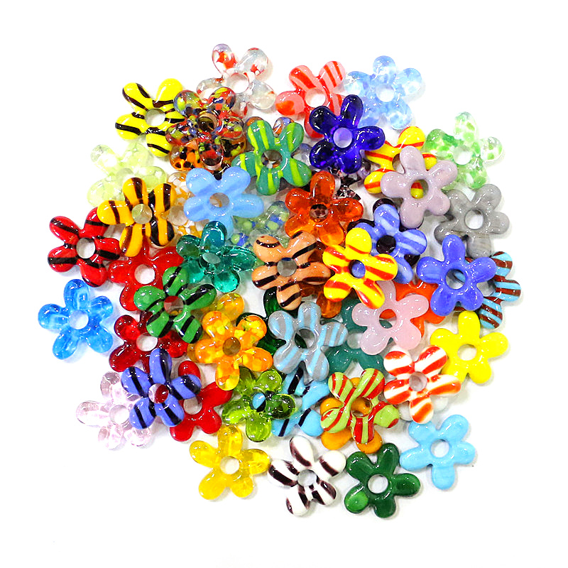 6pcs New Lovely Mini Glass Flo - Jewelry Making Birthday Party avis et prix