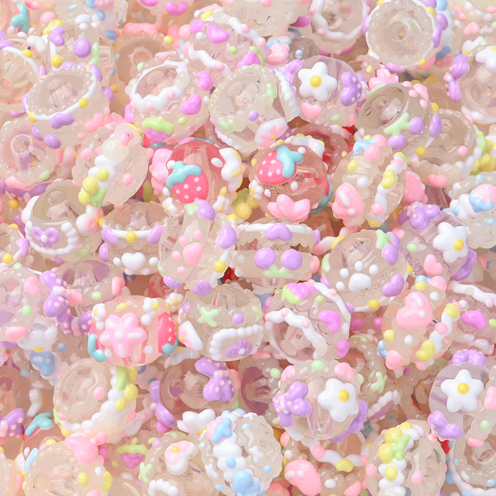 10Pcs 15mm Clear Round Beads H - Jewelry Making 3 Year Old avis et prix