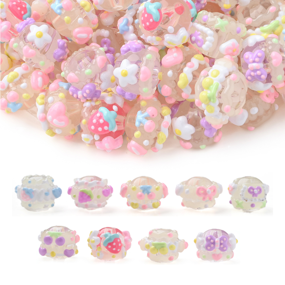 10Pcs 15mm Clear Round Beads H - Jewelry Making 3 Year Old avis et prix
