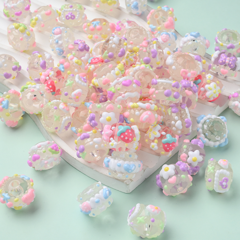 10Pcs 15mm Clear Round Beads H - Jewelry Making 3 Year Old avis et prix