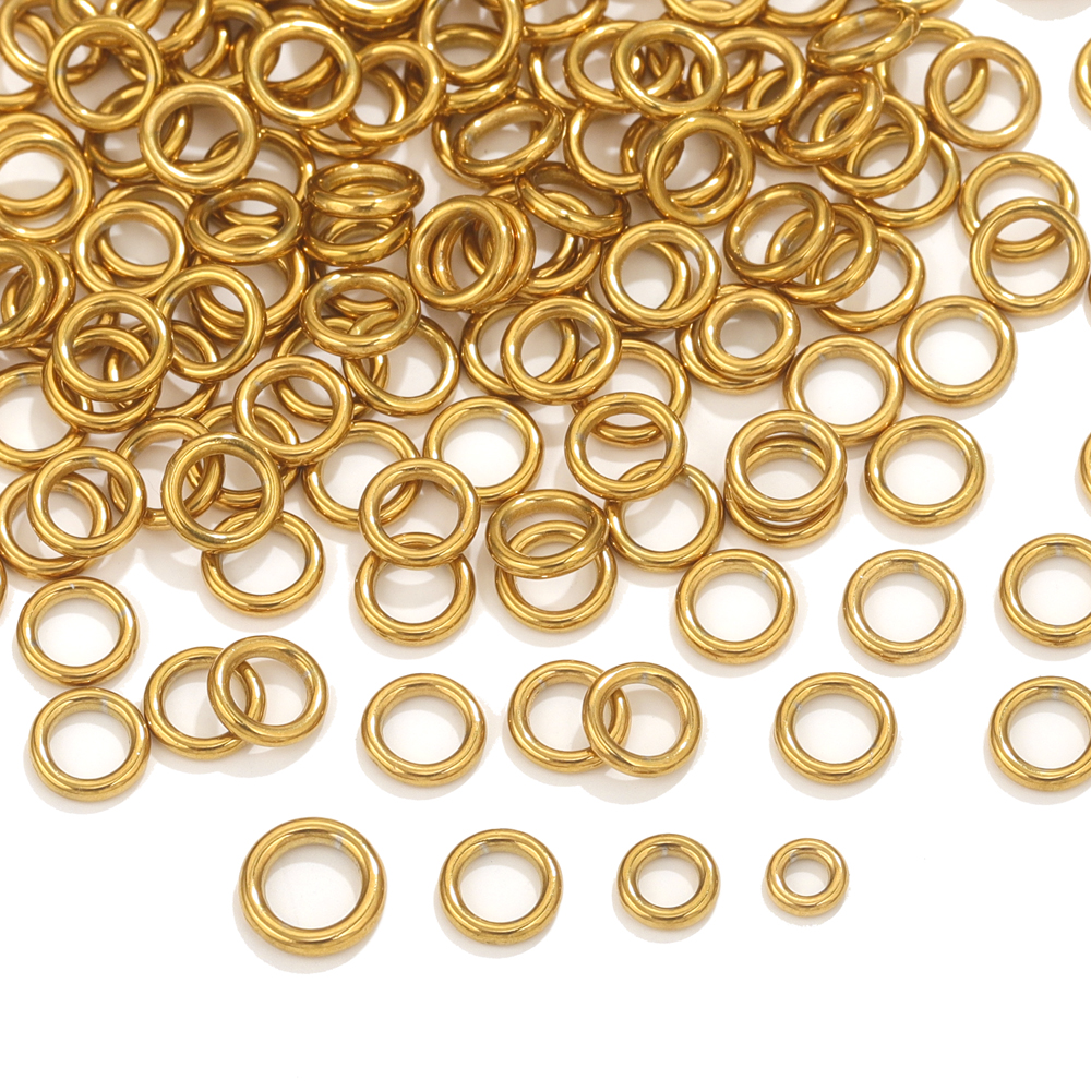 50pcs Stainless Steel O Ring G - Jewelry Making Yarn avis et prix