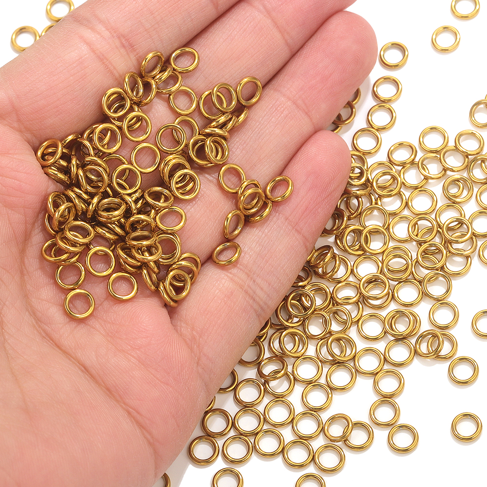 50pcs Stainless Steel O Ring G - Jewelry Making Yarn avis et prix