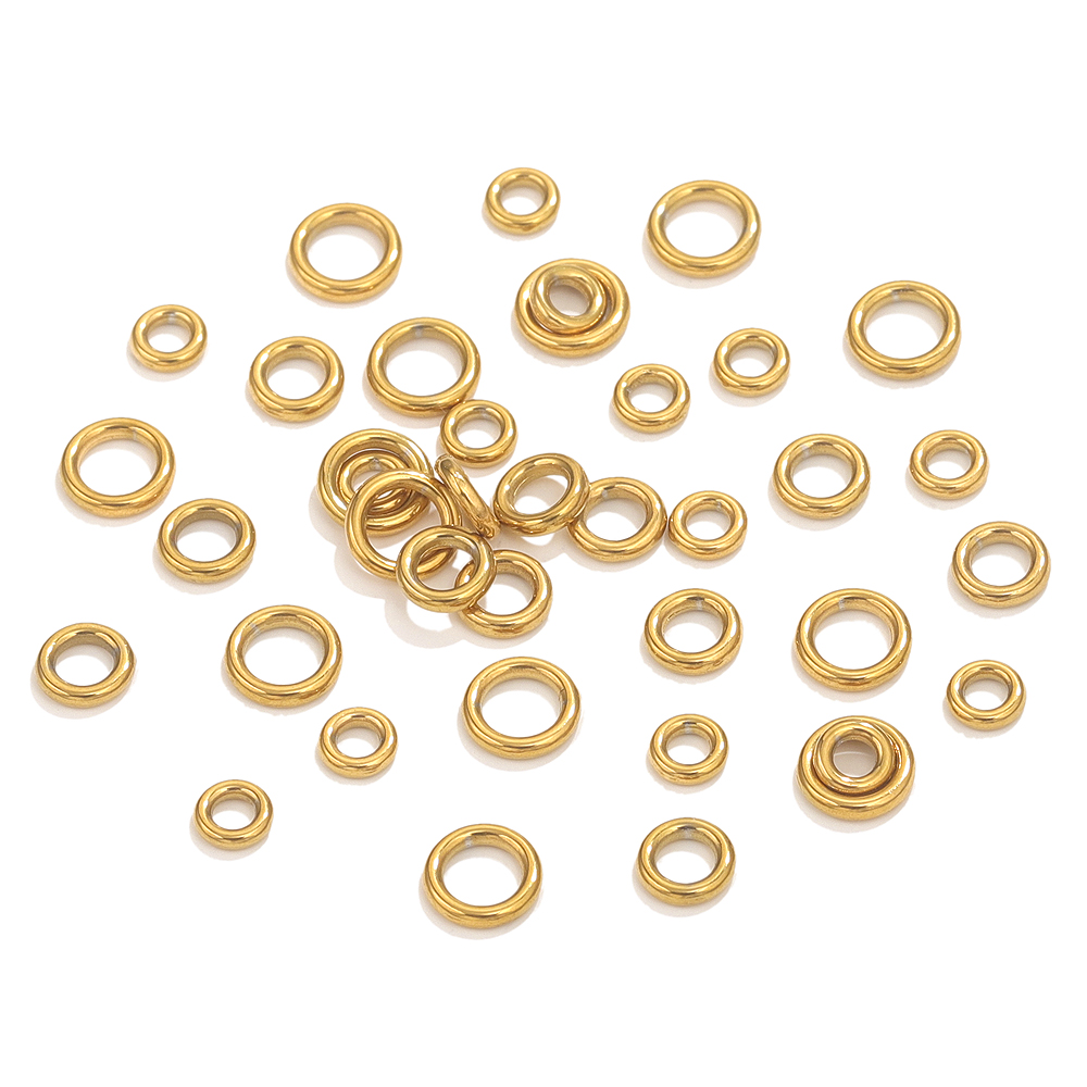 50pcs Stainless Steel O Ring G - Jewelry Making Yarn avis et prix
