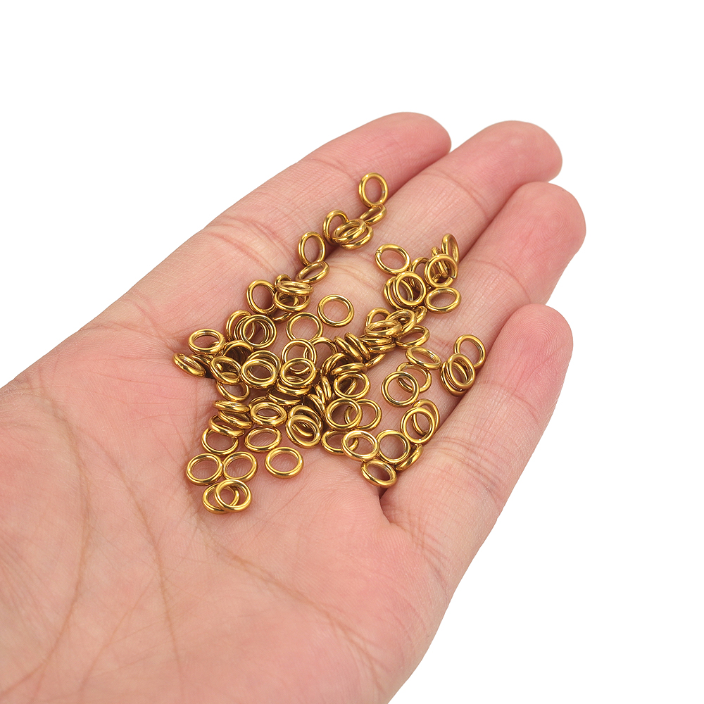 50pcs Stainless Steel O Ring G - Jewelry Making Yarn avis et prix
