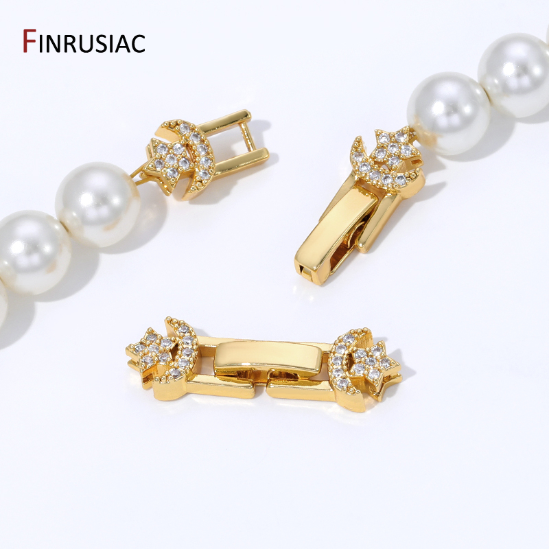 18K Gold Plated Brass Pearl Cl - Jewelry Making Essentials avis et prix