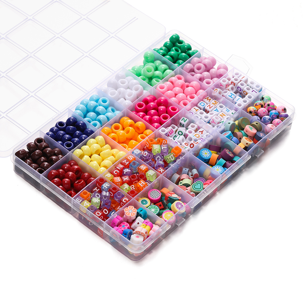 680pcs/Box Colorful Acrylic Po - Bead Organizer Tray avis et prix