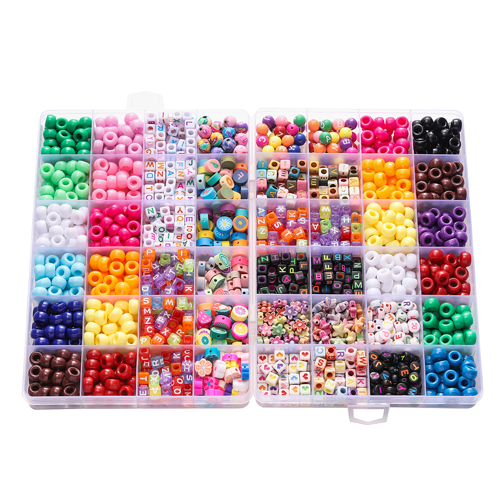 680pcs/Box Colorful Acrylic Po - Bead Organizer Tray avis et prix