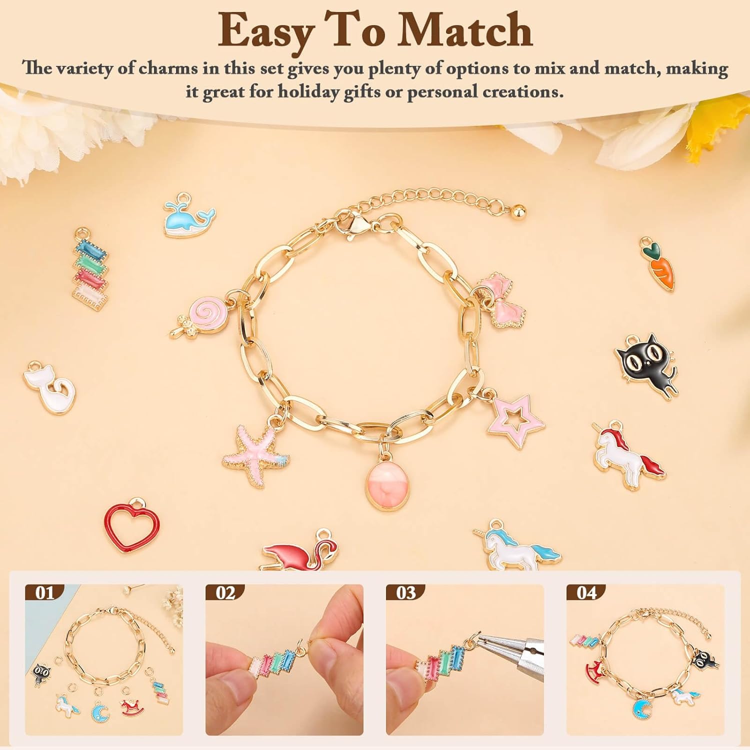 417Pcs Charm Bracelet Making K - Jewelry Making Party For Adults avis et prix