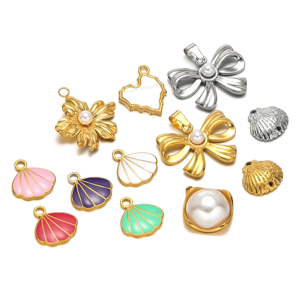 5pcs Stainless Steel Enamel Sh - Jewelry Making For Kids avis et prix