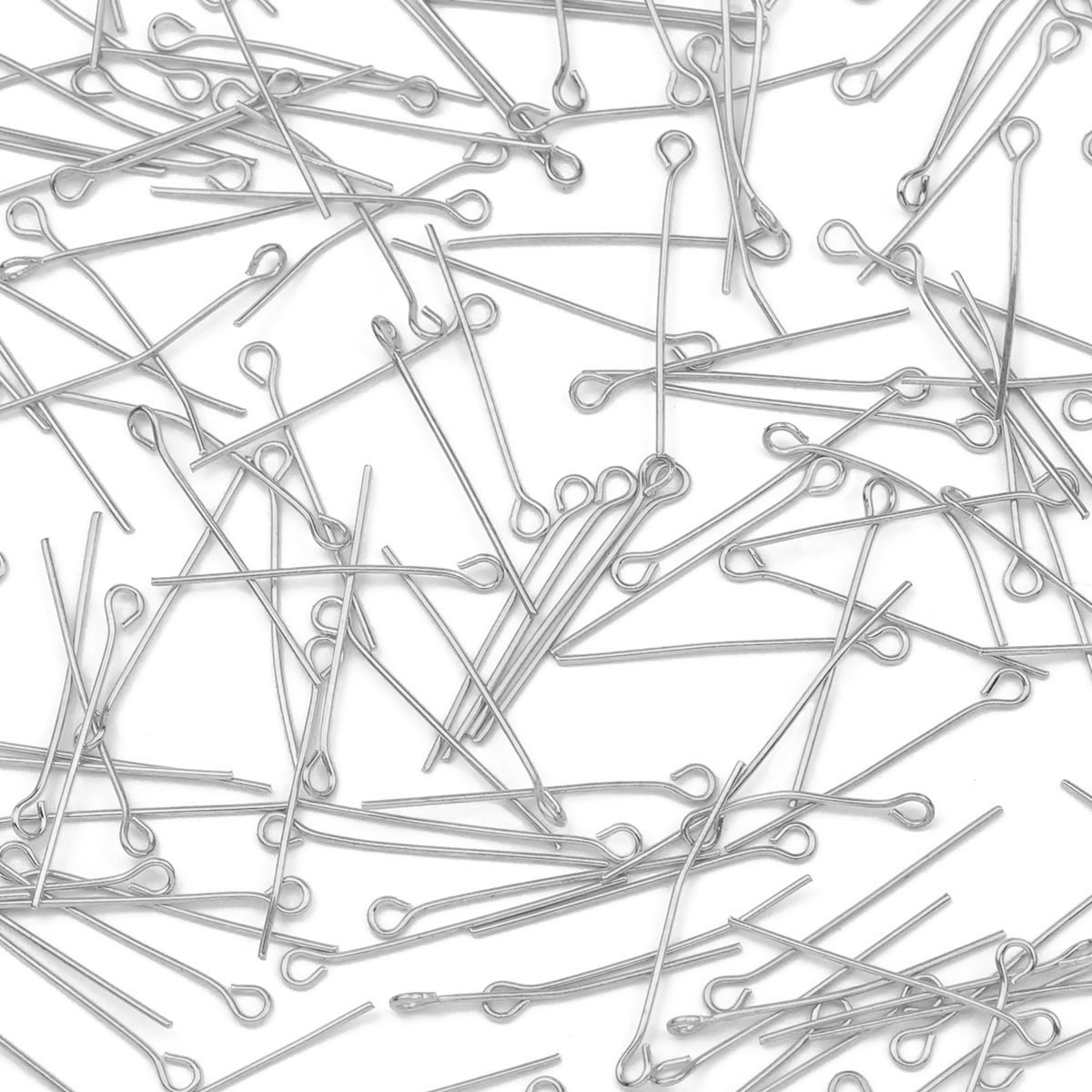 100Pcs/Lot Stainless Steel Eye - Jewelry Making Head Pins avis et prix