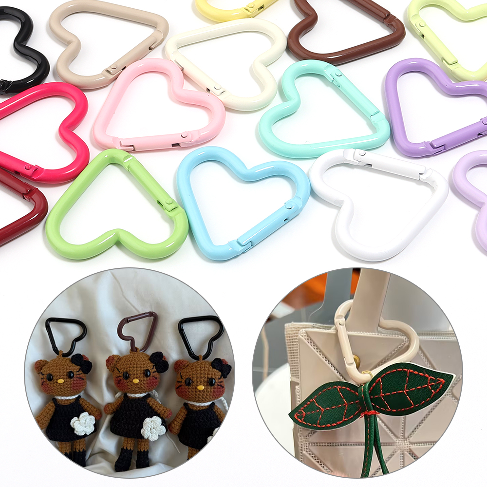5pcs Colorful Heart-shaped Alu - Jewelry Making A Ring avis et prix