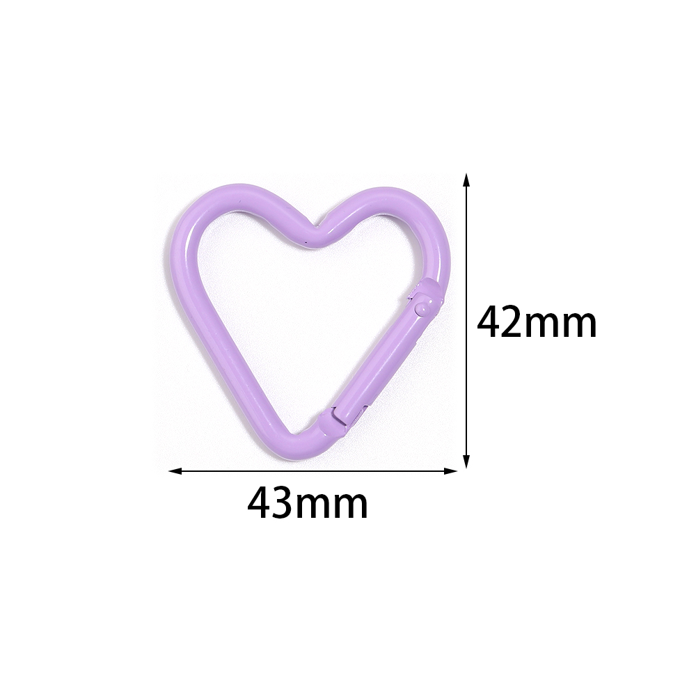 5pcs Colorful Heart-shaped Alu - Jewelry Making A Ring avis et prix