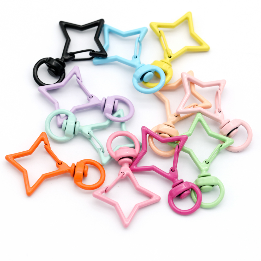 5pcs 38x26mm Colorful Star Rho - Jewelry Making A Ring avis et prix