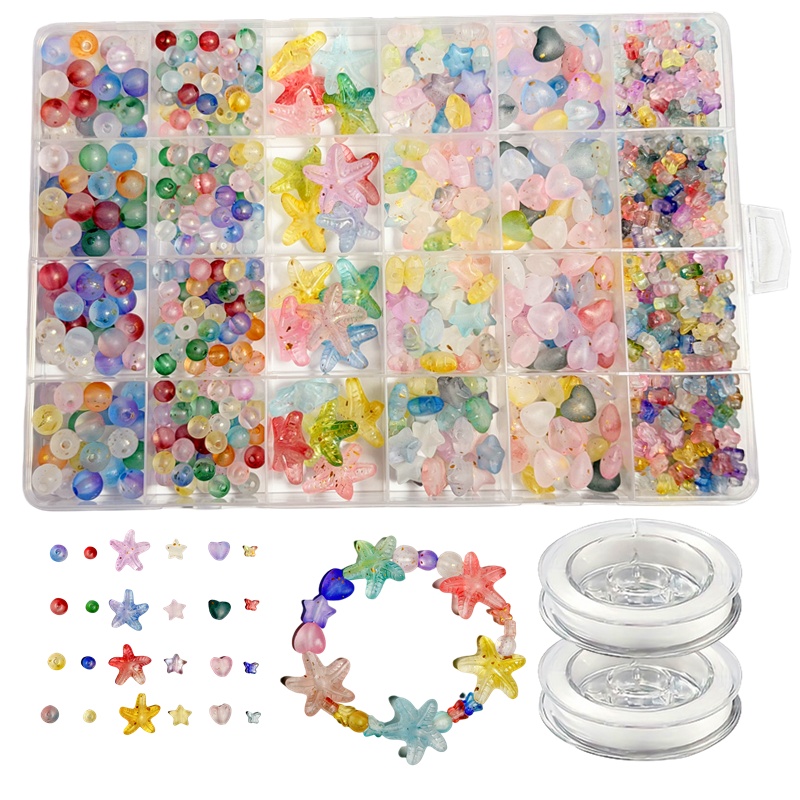 7-19mm825pcs Matte gradient lo - Bead Organizer Tray avis et prix