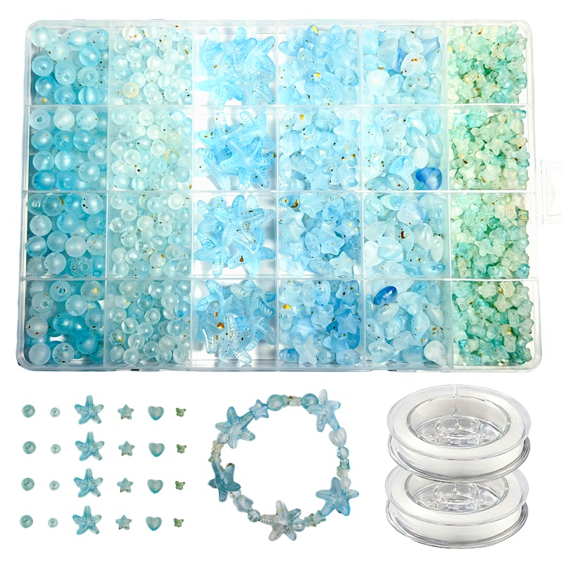 7-19mm825pcs Matte gradient lo - Bead Organizer Tray avis et prix