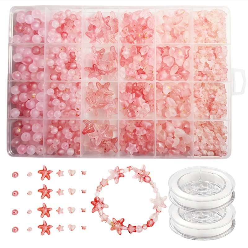 7-19mm825pcs Matte gradient lo - Bead Organizer Tray avis et prix