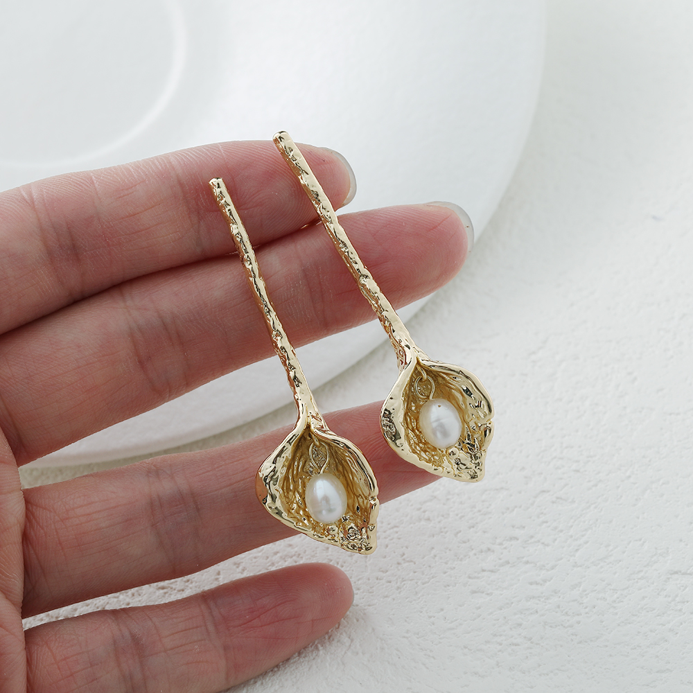 2PCS Dainty Long Flowers Ear S - Jewelry Making Head Pins avis et prix