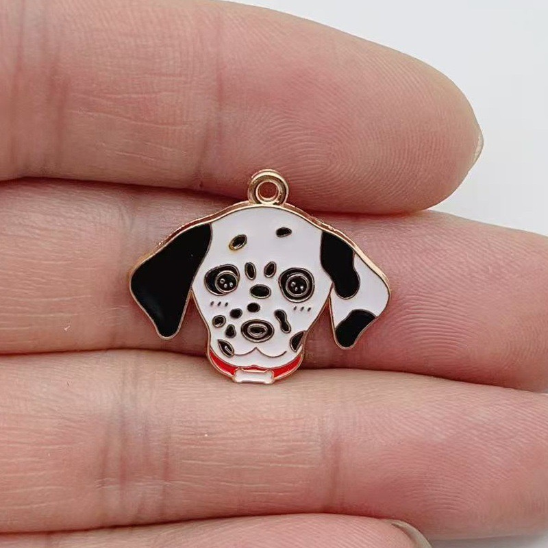 12pcs cartoon pet spotted dog  - Jewelry Making Birthday Party avis et prix