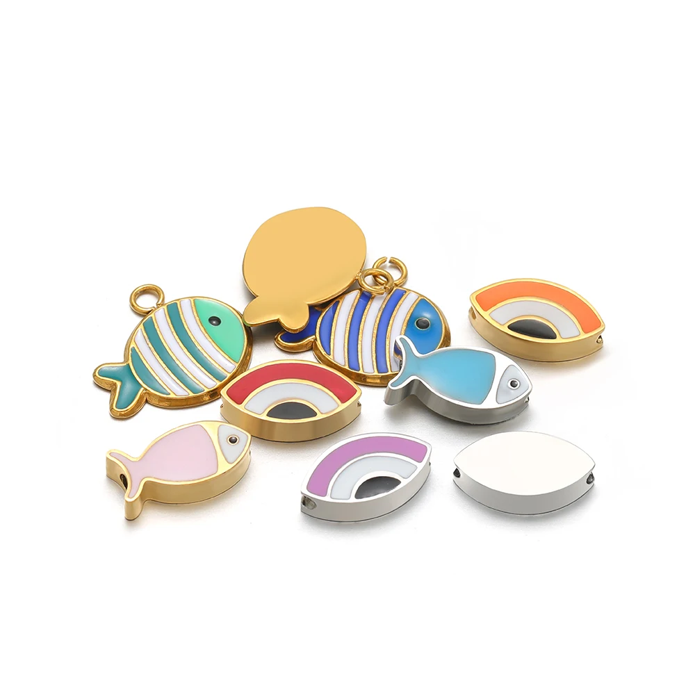 5Pcs Stainless Steel Colorful  - Jewelry Making For Kids avis et prix