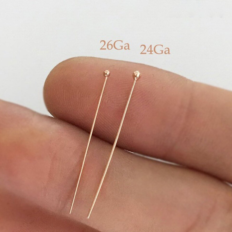 14K Rose Gold Filled Ball Head - Jewelry Making Head Pins avis et prix