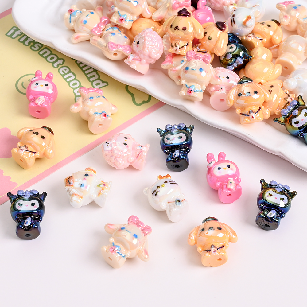 10Pcs Sanrio Resin Focus Bead  - Jewelry Making 3 Year Old avis et prix