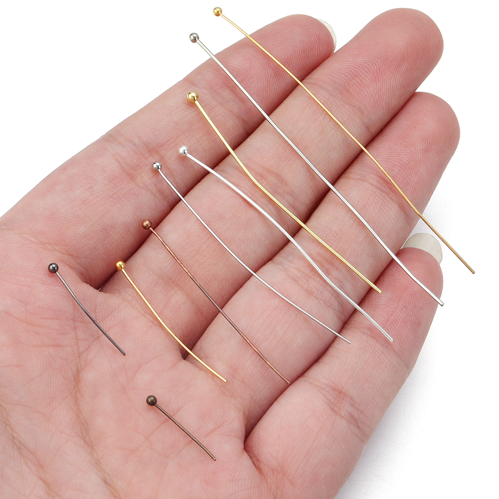100/200pcs Copper Ball Head Pi - Jewelry Making Equipment avis et prix