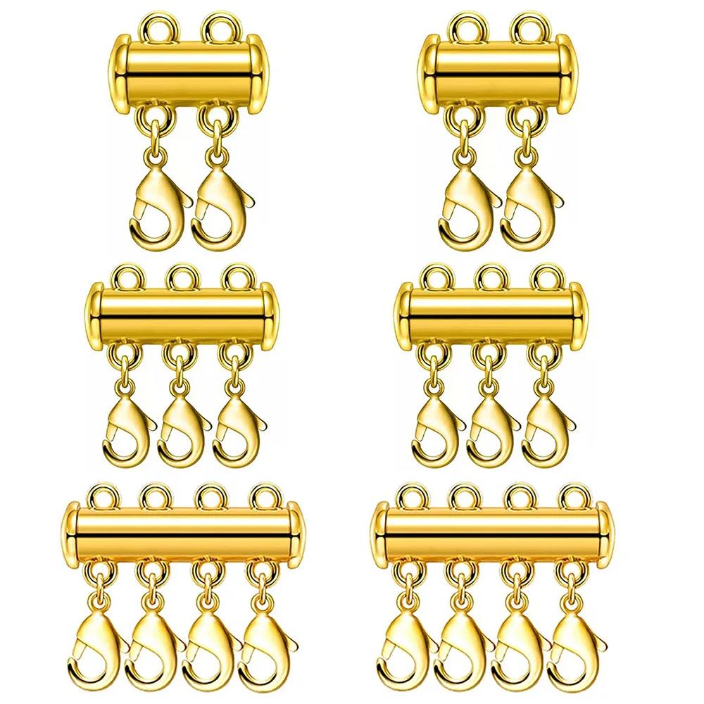 2pcs Multi Strand Necklace Lay - Jewelry Making Brass avis et prix