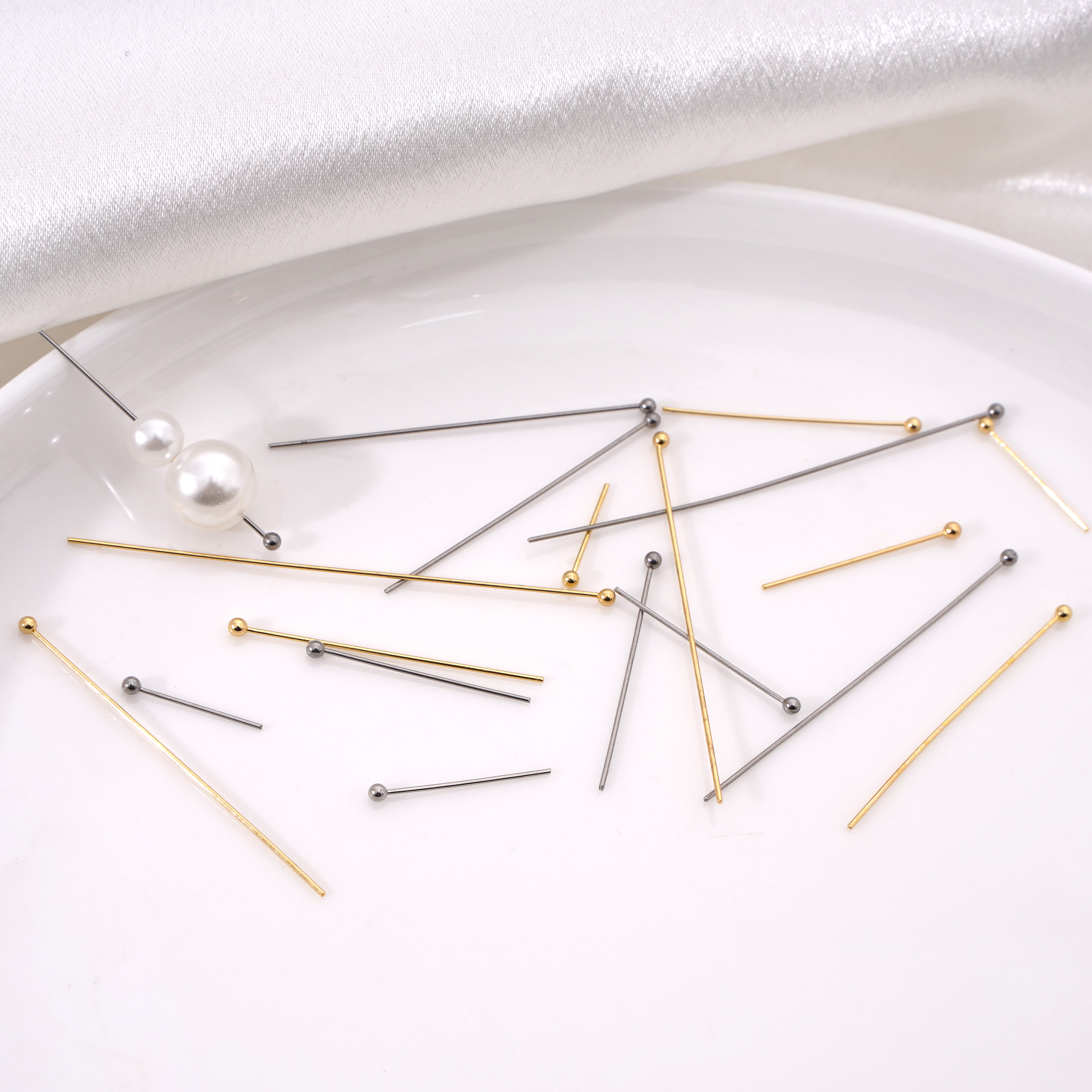 50-100pcs Stainless Steel Rhod - Jewelry Making Head Pins avis et prix