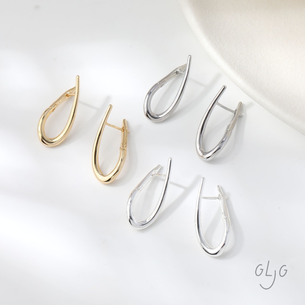 4PCS Twisted Shape Ear Studs D - Jewelry Making Head Pins avis et prix