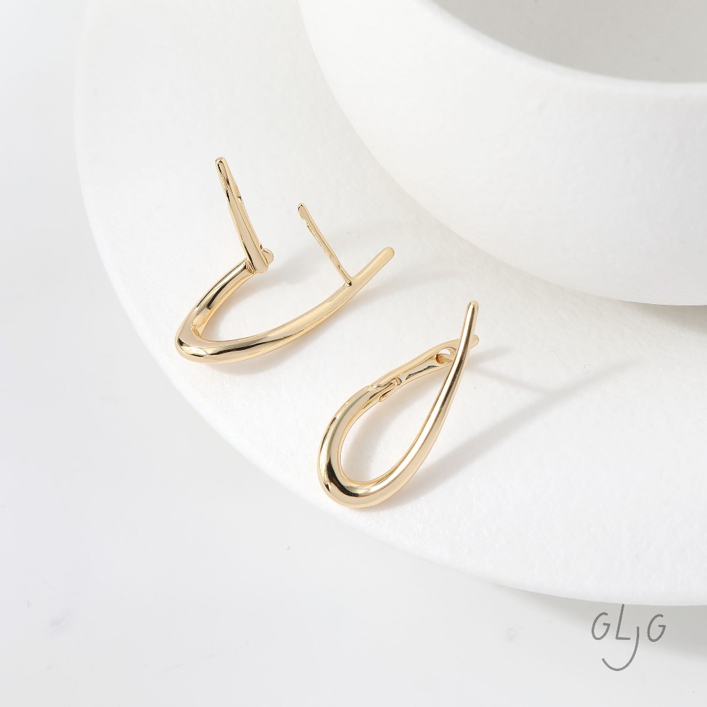 4PCS Twisted Shape Ear Studs D - Jewelry Making Head Pins avis et prix