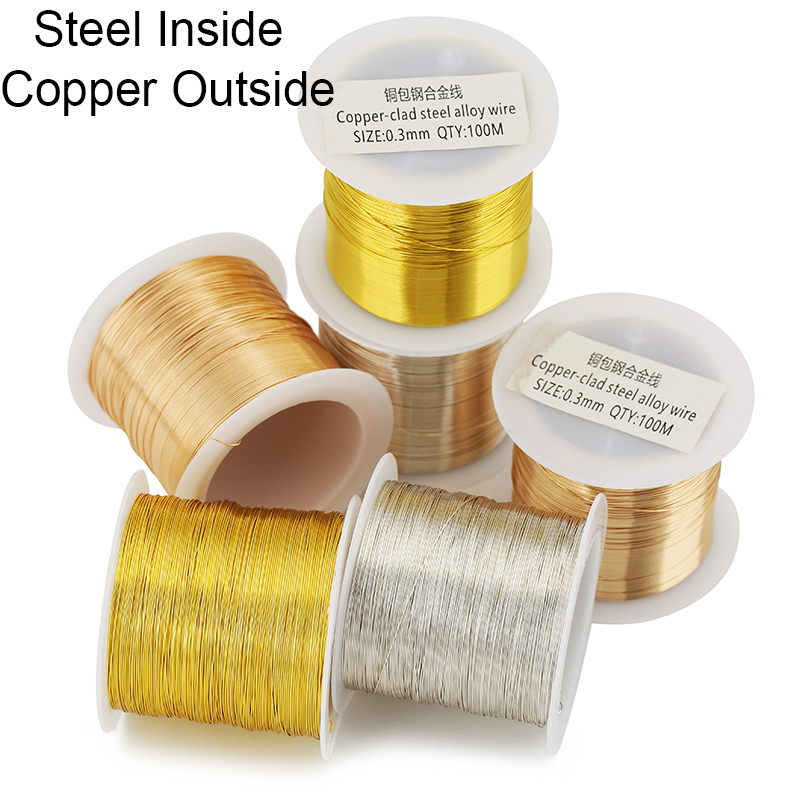 100meters Copper Stainless Ste - Jewelry Making Yarn avis et prix