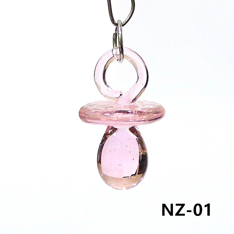 1PC Mini Glass Pacifier Charm  - Jewelry Making Birthday Party avis et prix