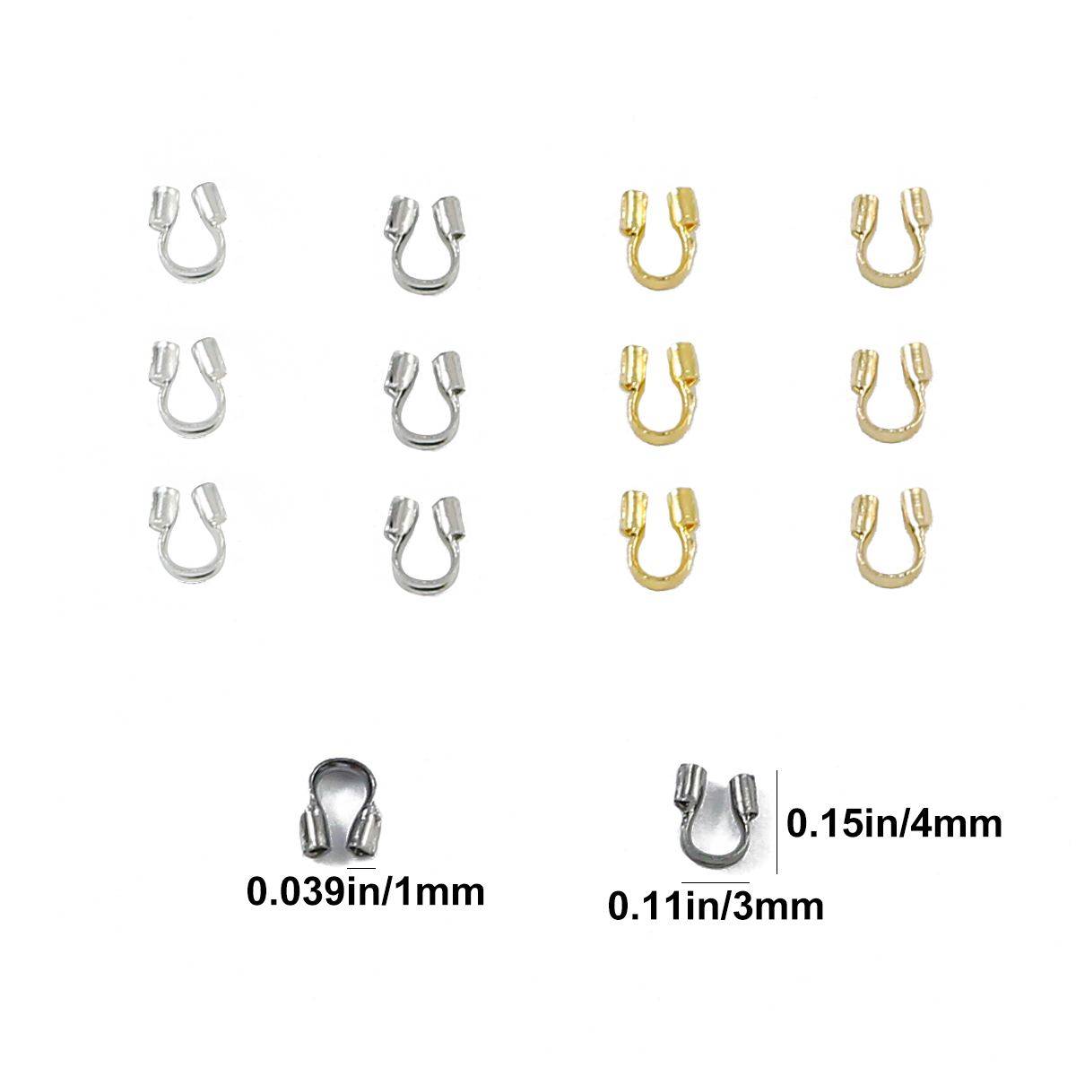 100-300pcs 3X4mm Wire Protecto - Jewelry Making Yarn avis et prix