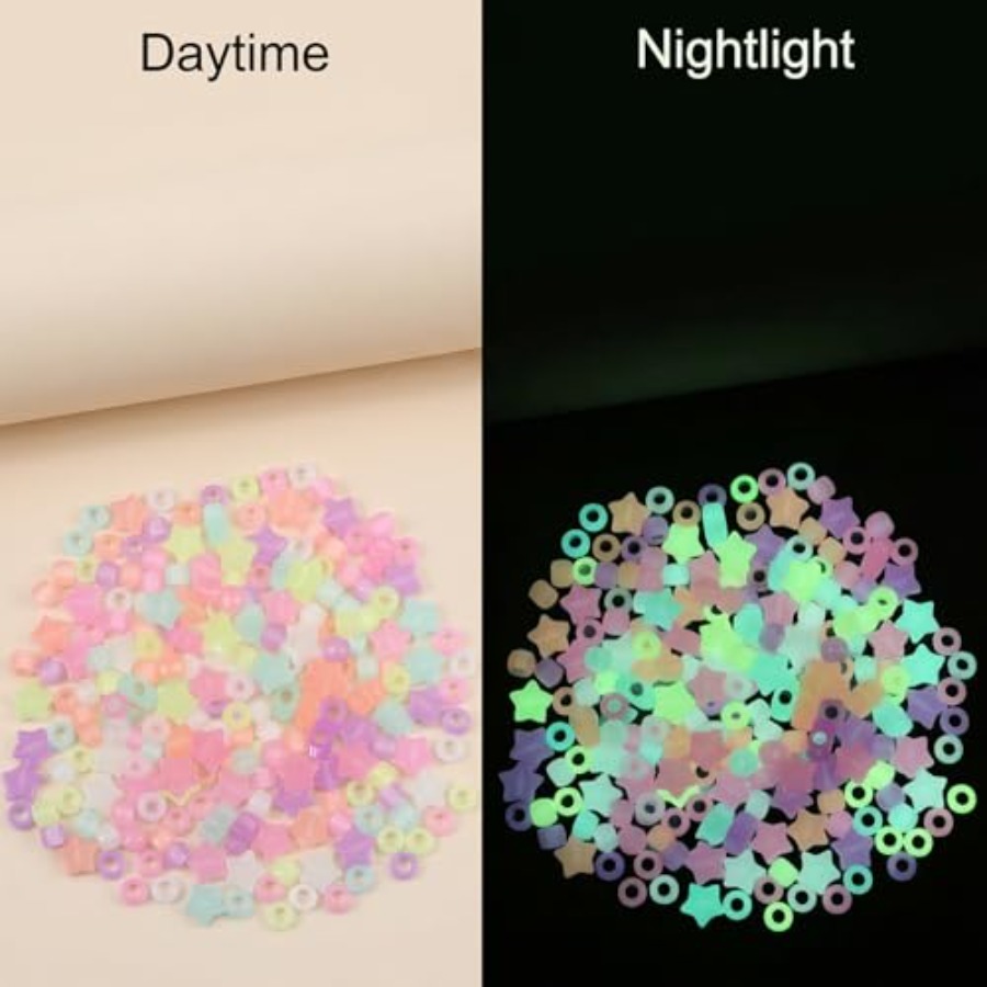 220 Pcs Glow in The Dark Beads - Jewelry Making Birthday Party avis et prix