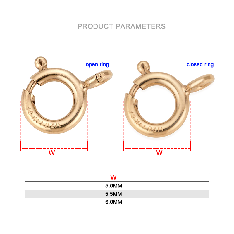 14K Gold Filled Spring Ring Cl - Jewelry Making Equipment avis et prix