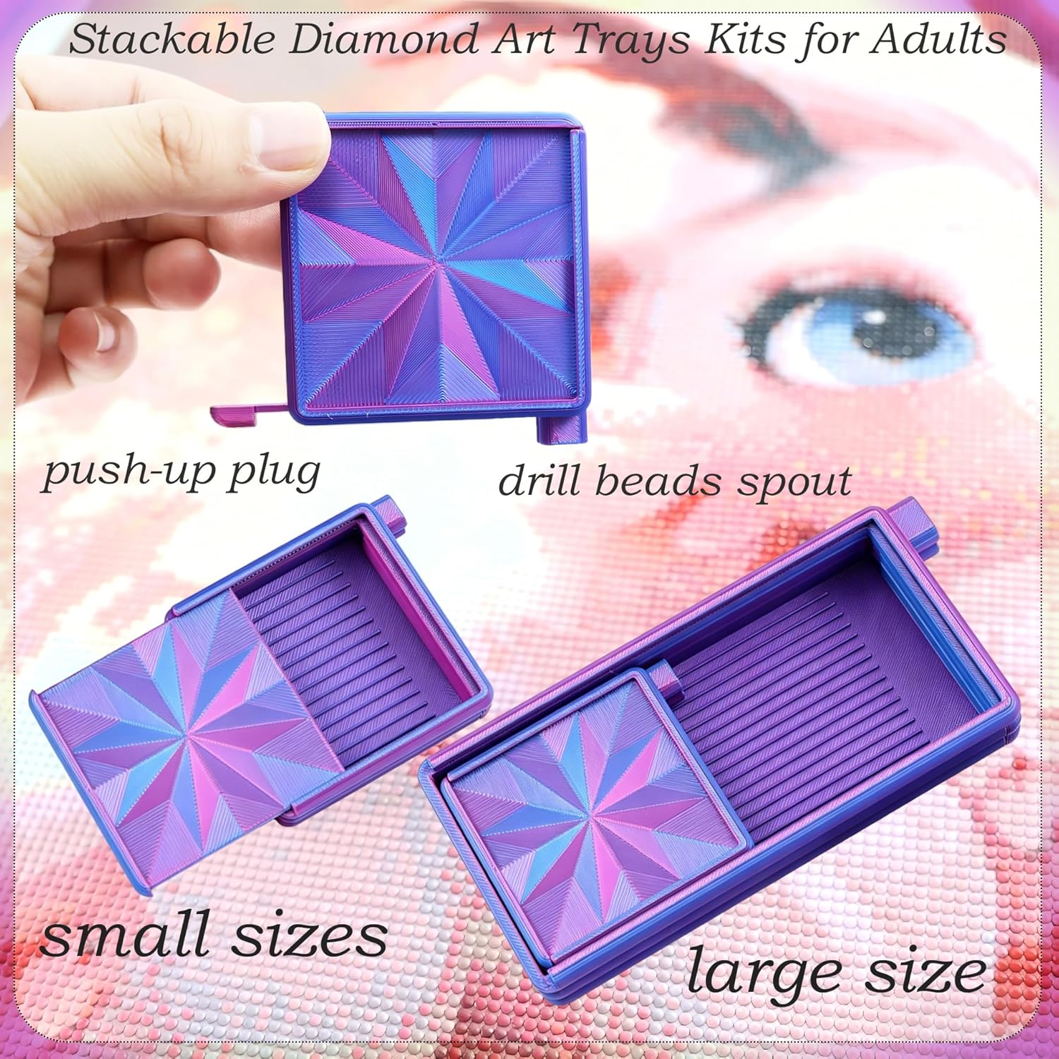 3 in 1 Diamond Art Trays With  - Bead Organizer Tray avis et prix