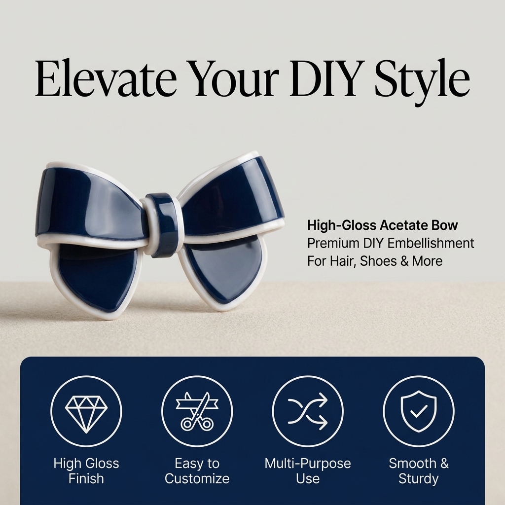Acetate Bow DIY Accessory High - Jewelry Making Party For Adults avis et prix